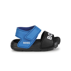 Sandales BOSS enfant noires et bleues