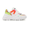 BASKETS VERSACE JEANS COUTURE FONDO SPEEDTRACK DIS. 4 BLANCHES