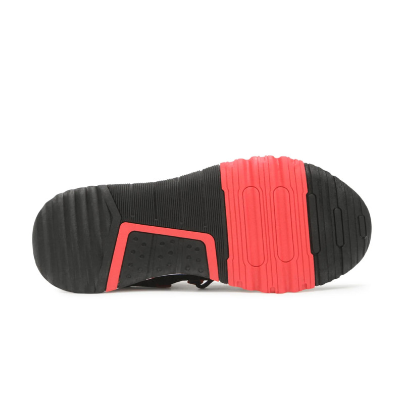 BASKETS VERSACE JEANS COUTURE NOIRES ET ROUGES