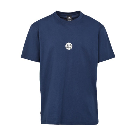 T-SHIRT NEW BALANCE HOOPS FUNDAMENTALS BLEU MARINE