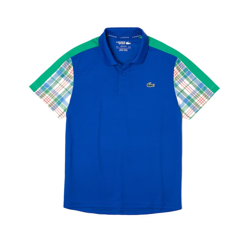 Polo homme Lacoste à bandes siglées en mini piqué chez DM'Sports