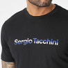 T-SHIRT SERGIO TACCHINI NOIR BLEU