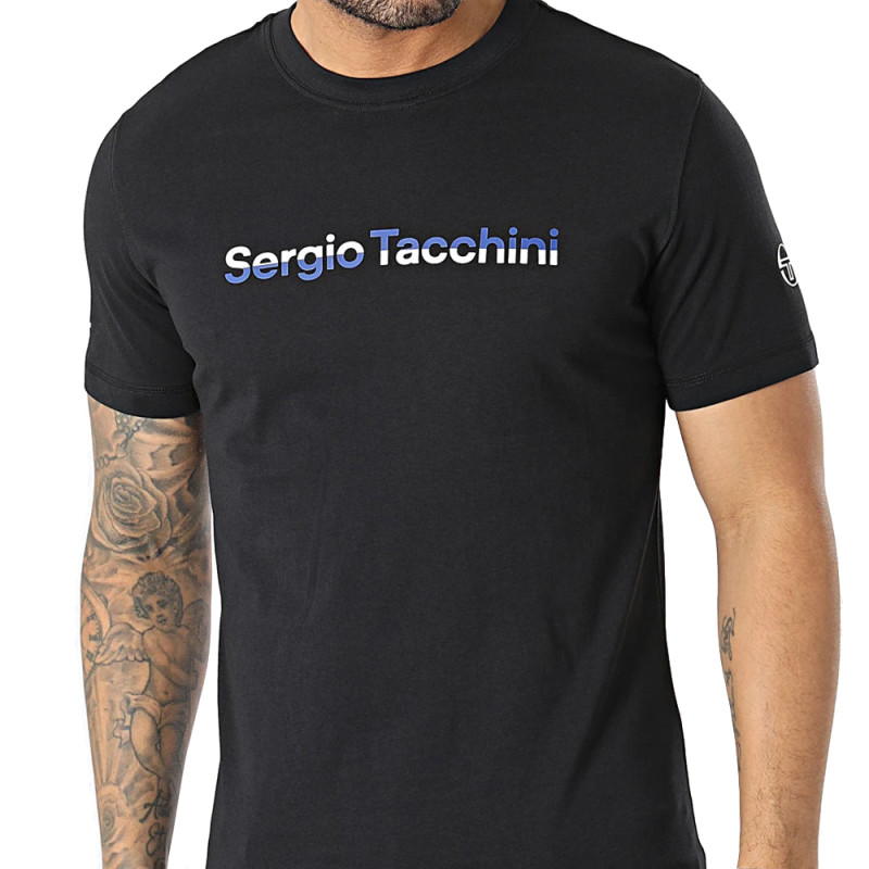 T-SHIRT SERGIO TACCHINI TOBIN NOIR BLEU