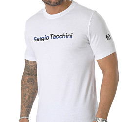 T-SHIRT SERGIO TACCHINI TOBIN BLANC BLEU