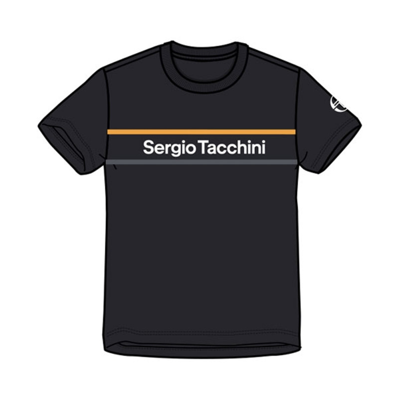 T-SHIRT ENFANT SERGIO TACCHINI MIKKO NOIR ET JAUNE