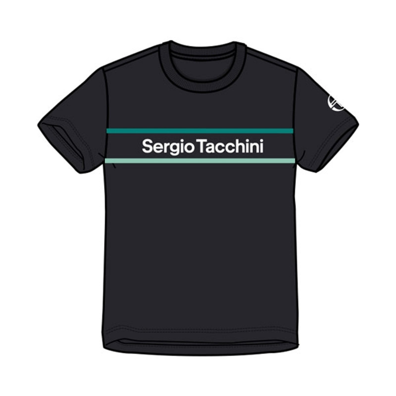 T-SHIRT ENFANT SERGIO TACCHINI MIKKO NOIR ET BLEU