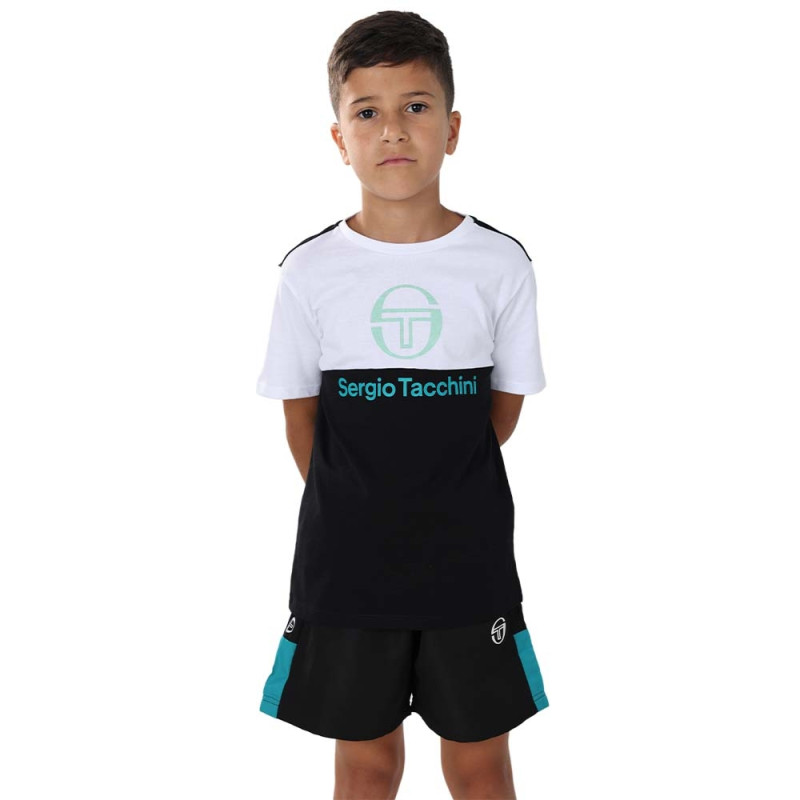 T-SHIRT ENFANT SERGIO TACCHINI BRAVE BLANC ET BLEU