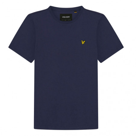 T-SHIRT LYLE & SCOTT PLAIN BLEU MARINE