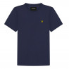 T-SHIRT LYLE & SCOTT PLAIN BLEU MARINE