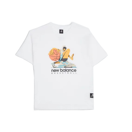 t-shirt NB blanc basket