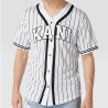 T-SHIRT KARL KANI SERIF PINSTRIPE SHIRT NOIR