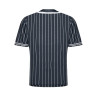 KARL KANI SERIF PINSTRIPE BASEBALL SHIRT NOIR