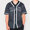 T-SHIRT KARL KANI SERIF BASEBALL SHIRT NOIR