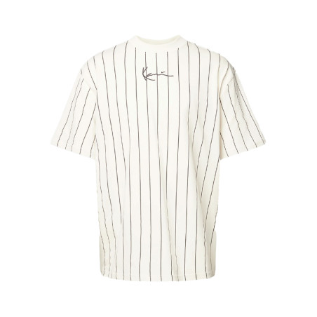T-SHIRT KARL KANI SMALL SIGNATURE PINSTRIPE TEE BEIGE