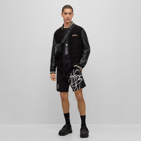 SHORT DABSAROKA 50493711 HUGO À LOGO FAÇON GRAFFITI