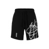 SHORT NOIR DABSAROKA HUGO RELAXED FIT EN COTON À LOGO FAÇON GRAFFITI