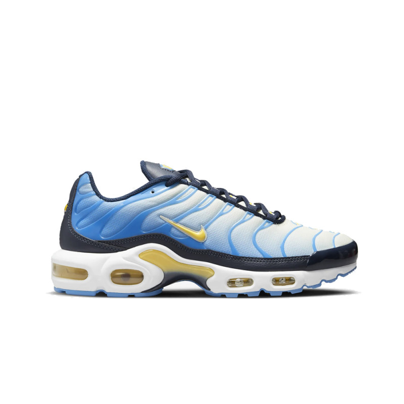 BASKETS NIKE FD9871 AIR MAX PLUS BLANCHES ET BLEUES