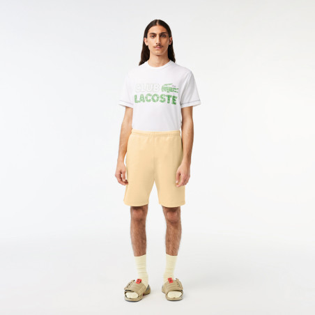 SHORT GH5613 K71 LACOSTE EN MOLLETON DE COTON BIOLOGIQUE