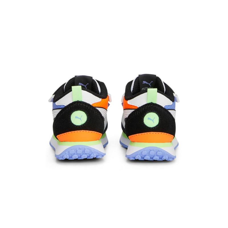 BASKETS PUMA RIDER FV FUTUR VINTAGE NOIRES, VIOLETTES ET VERTES