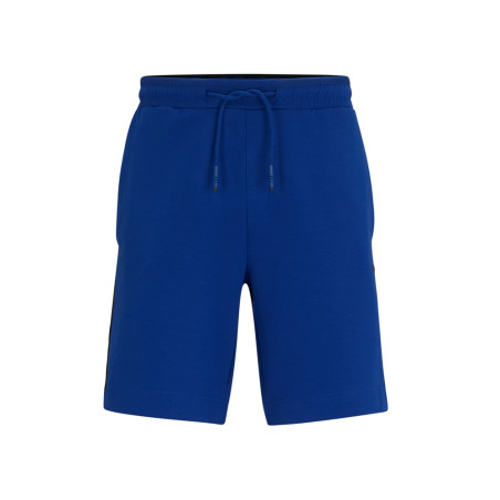SHORT BOSS HEADLO 1 BLEU COTON MÉLANGÉ