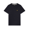 T-SHIRT LYLE & SCOTT CREST TIPPED BLEU MARINE