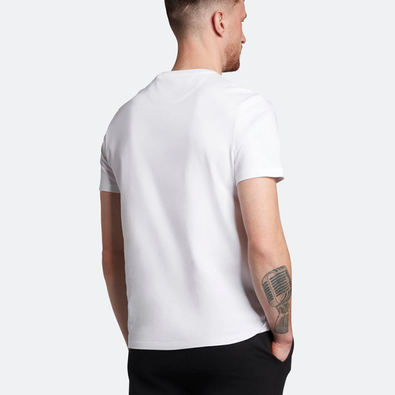 T-SHIRT LYLE & SCOTT POCKET BLANC