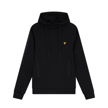 SWEAT A CAPUCHE POCKET BRANDED LYLE & SCOTT NOIR