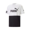 T-SHIRT PUMA POWER COLORBLOCK TEE NOIR BLANC