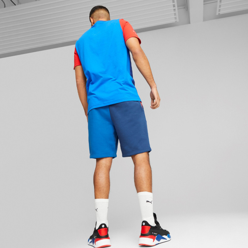SHORT PUMA BMW MMS FLEECE BLEU