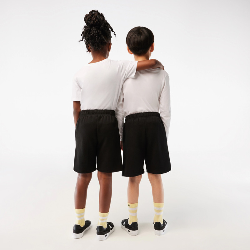 SHORT ENFANT GJ9733 LACOSTE EN COTON NOIR
