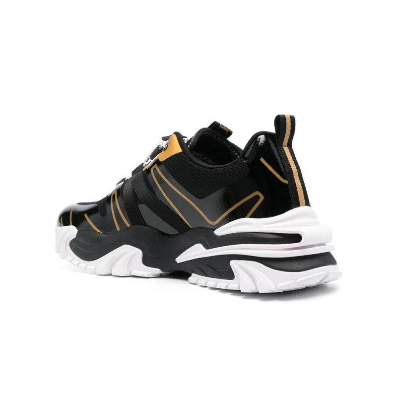 BASKETS VERSACE NOIRES ET JAUNES