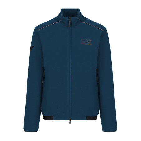 Veste bomber Tennis Pro en tissu technique VENTUS7 bleue Emporio Armani EA7
