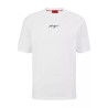 T-SHIRT RELAXED FIT BLANC EN COTON AVEC LOGO MANUSCRIT DONTEVIDEO HUGO