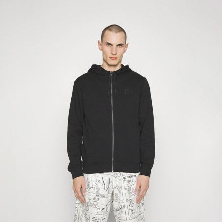 SWEAT À CAPUCHE ZIPPÉ DAPLE_C HUGO NOIR