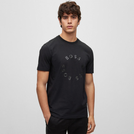T-SHIRT NOIR TEE 4 BOSS