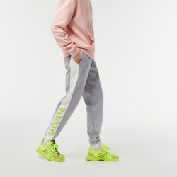 PANTALON DE JOGGING LACOSTE AVEC MARQUAGE ET BANDES CONTRASTÉS