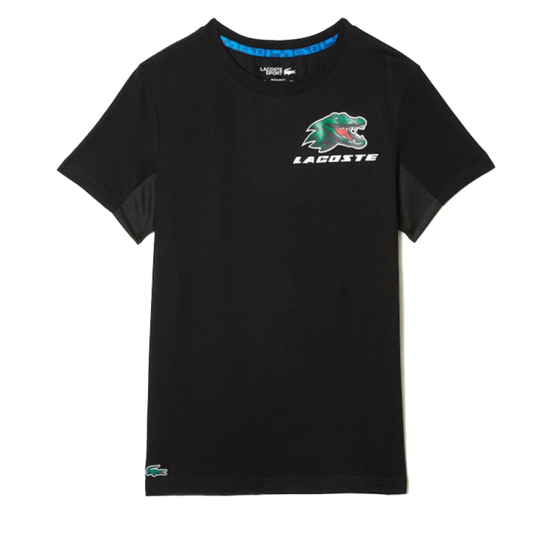 T-shirt Tennis Lacoste SPORT en jersey respirant crocodiles