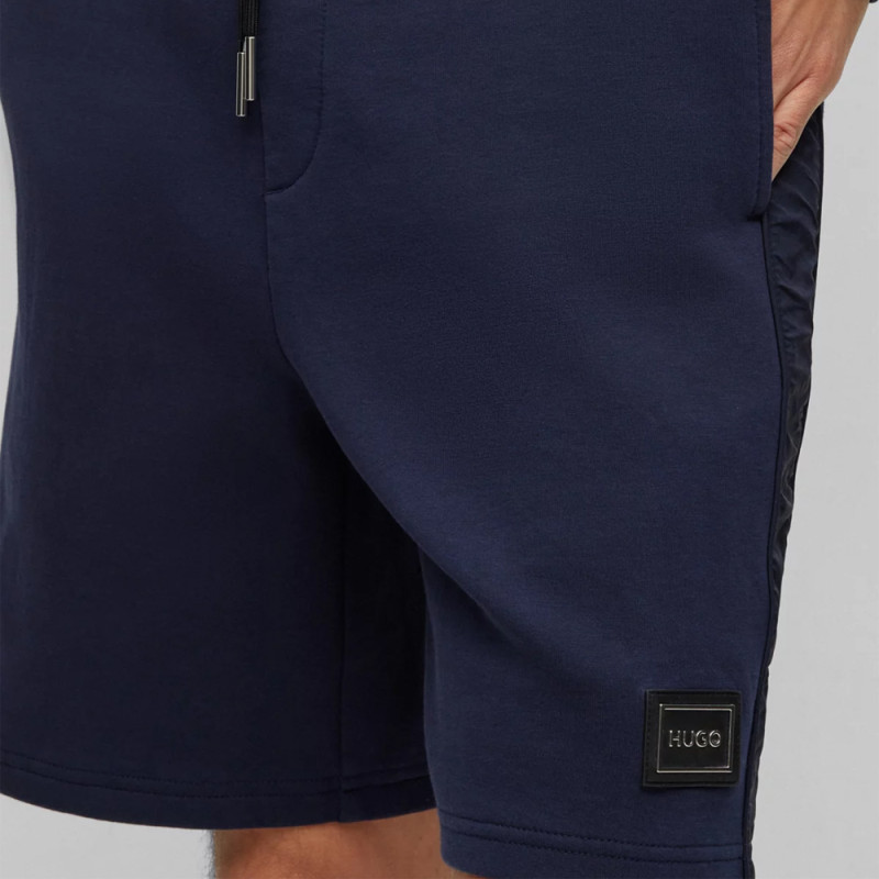 Short regular fit en coton DOLTEN HUGO bleu marine Chez DM'Sports
