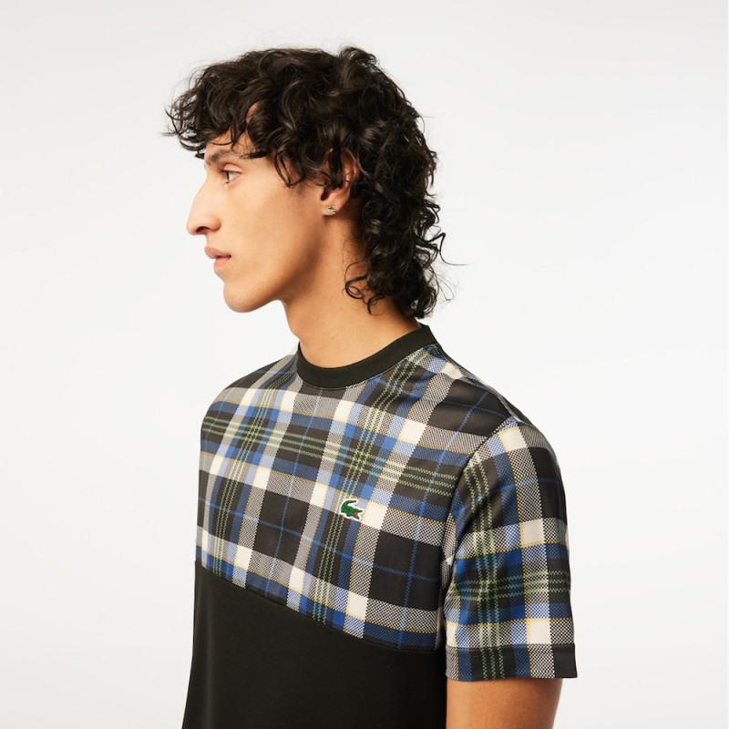 T-SHIRT REGULAR FIT IMPRIMÉ CARREAUX