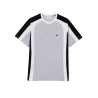 T-SHIRT REGULAR FIT GRIS TRICOLORE COLOR-BLOCK LACOSTE