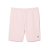 SHORT HOMME LACOSTE EN MOLLETON GRATTÉ DE COTON BIOLOGIQUE ROSE