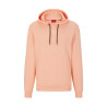 SWEAT À CAPUCHE EN MOLLETON DE COTON AVEC BADGE LOGO TON SUR TON DARATSCHI_C HUGO ROSE SAUMON