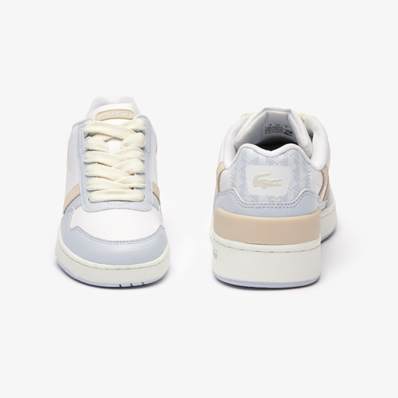 BASKETS LACOSTE T-CLIP EN CUIR MONOGRAMME