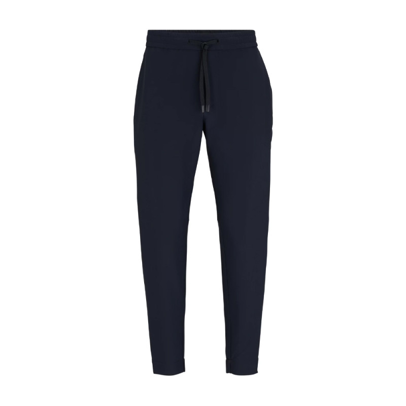 CHINO T-FLEX TAPERED FIT BOSS EN TISSU STRETCH DÉPERLANT BLEU MARINE