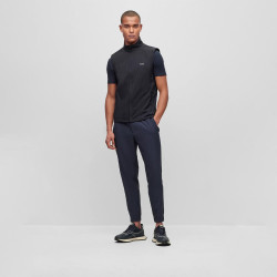 CHINO T-FLEX TAPERED FIT BOSS EN TISSU STRETCH DÉPERLANT BLEU MARINE