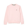 SWEATSHIRT HOMME LACOSTE EN MOLLETTON GRATTÉ DE COTON BIOLOGIQUE ROSE