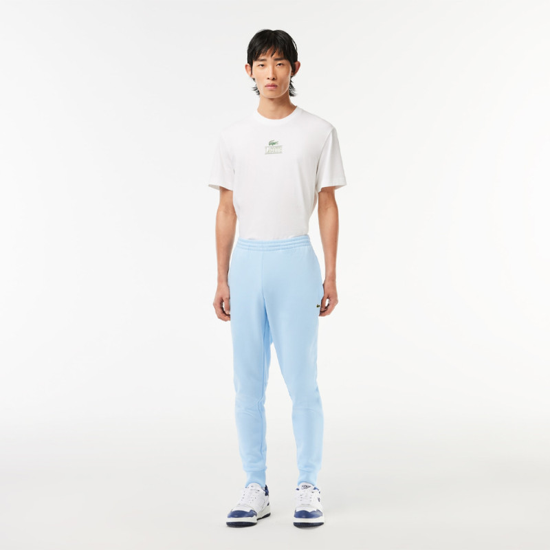 PANTALON DE SURVÊTEMENT EN MOLLETON DE COTON BIOLOGIQUE BLEU CIEL