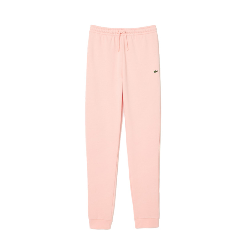 PANTALON DE SURVÊTEMENT ROSE CLAIR FEMME LACOSTE EN MOLLETON