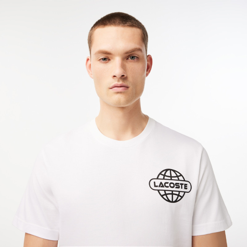 T-SHIRT LACOSTE EN JERSEY ÉPAIS DE COTON
