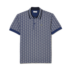 POLO LACOSTE MOTIF MONOGRAMME CLASSIC FIT A COL